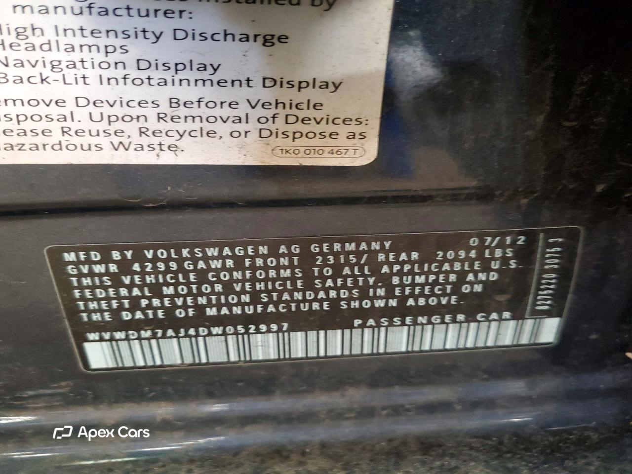 Volkswagen Golf 2013