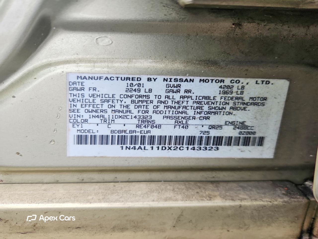 Nissan Altima 2002