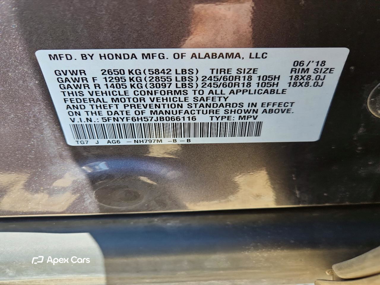 Honda Pilot 2018