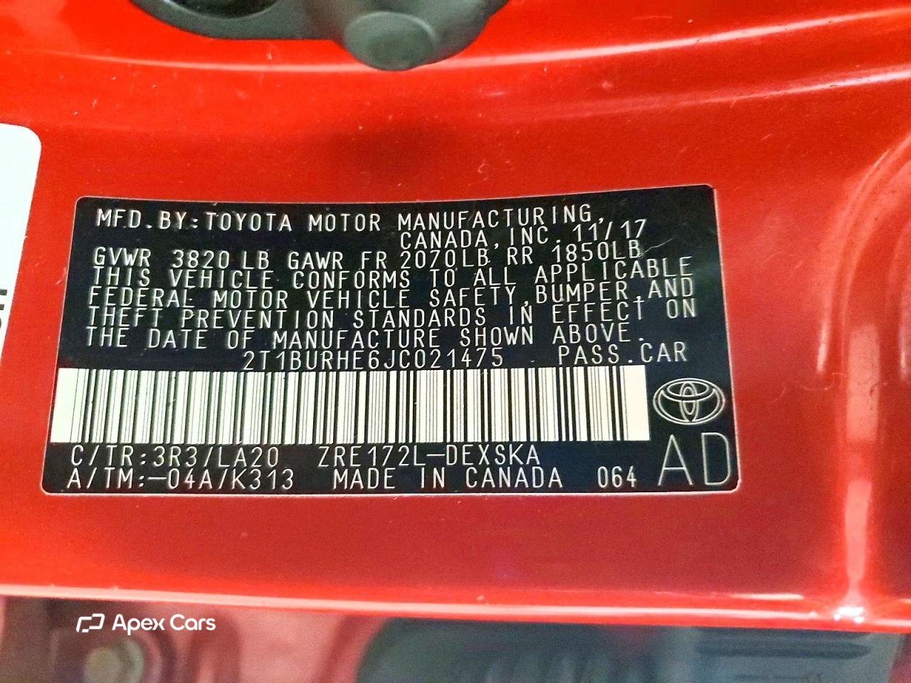 Toyota Corolla 2018