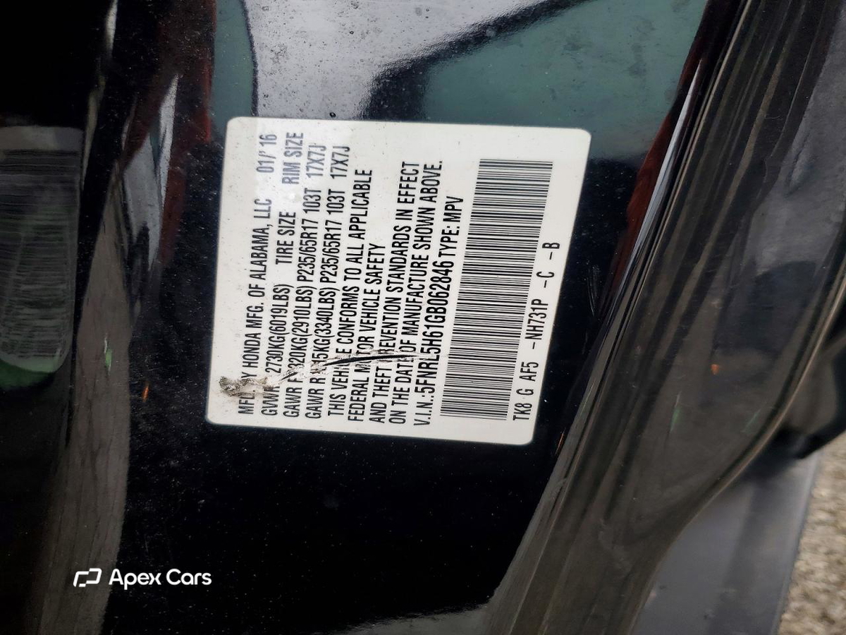Honda Odyssey 2016