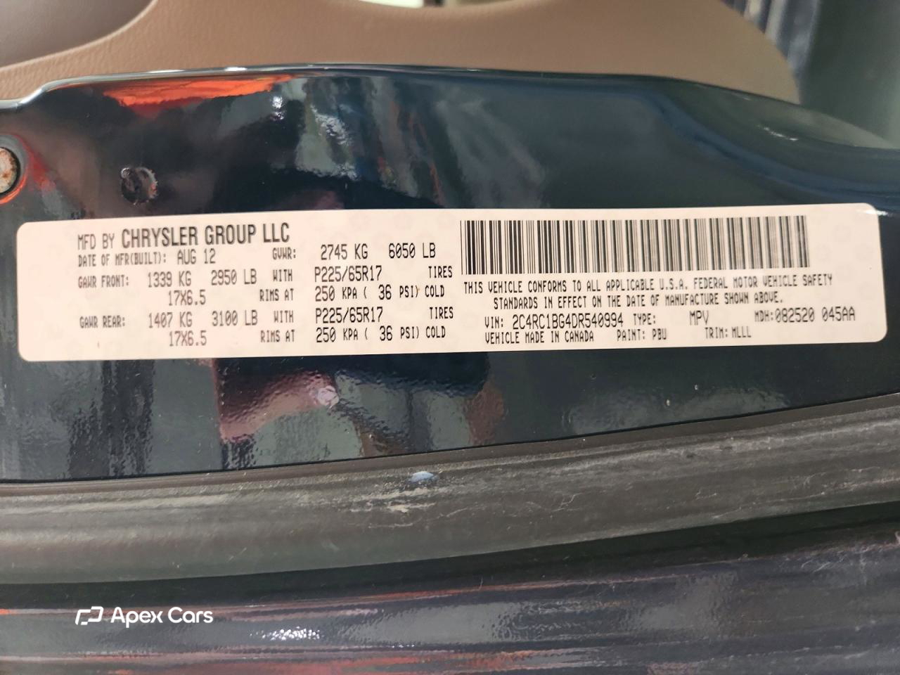 Chrysler Voyager 2013