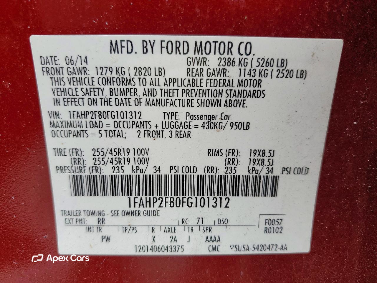 Ford Taurus 2015