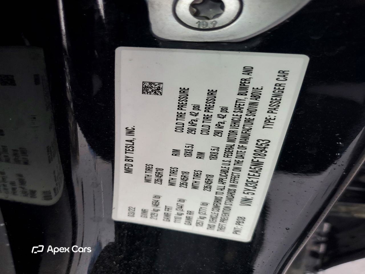 Tesla Model 3 2022