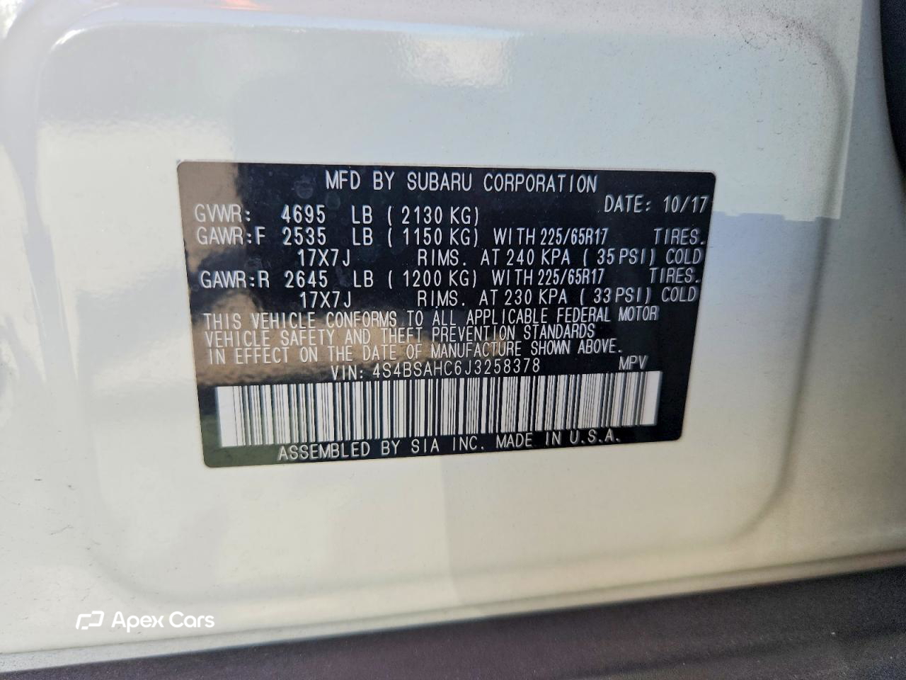 Subaru Outback 2018