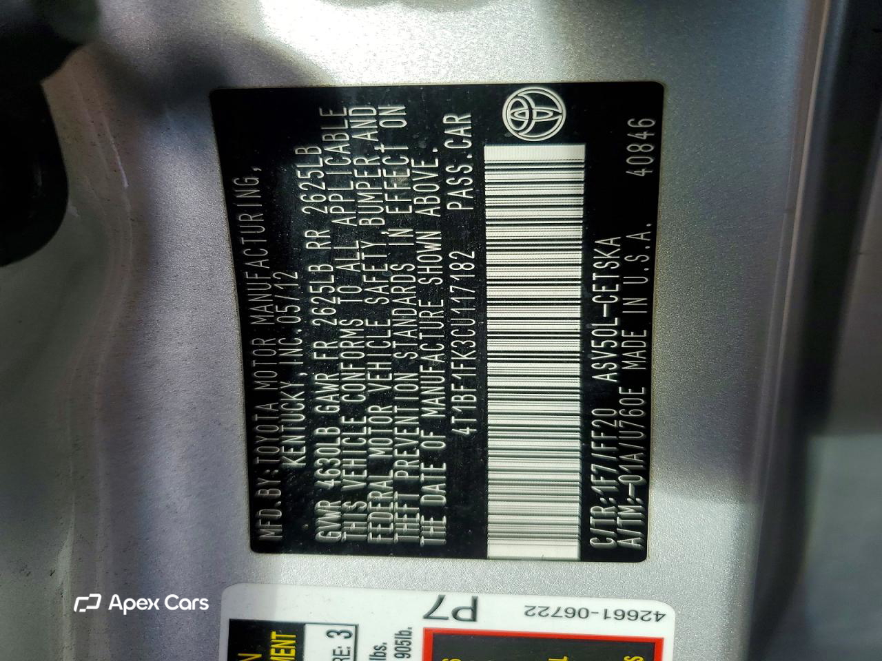 Toyota Camry 2012