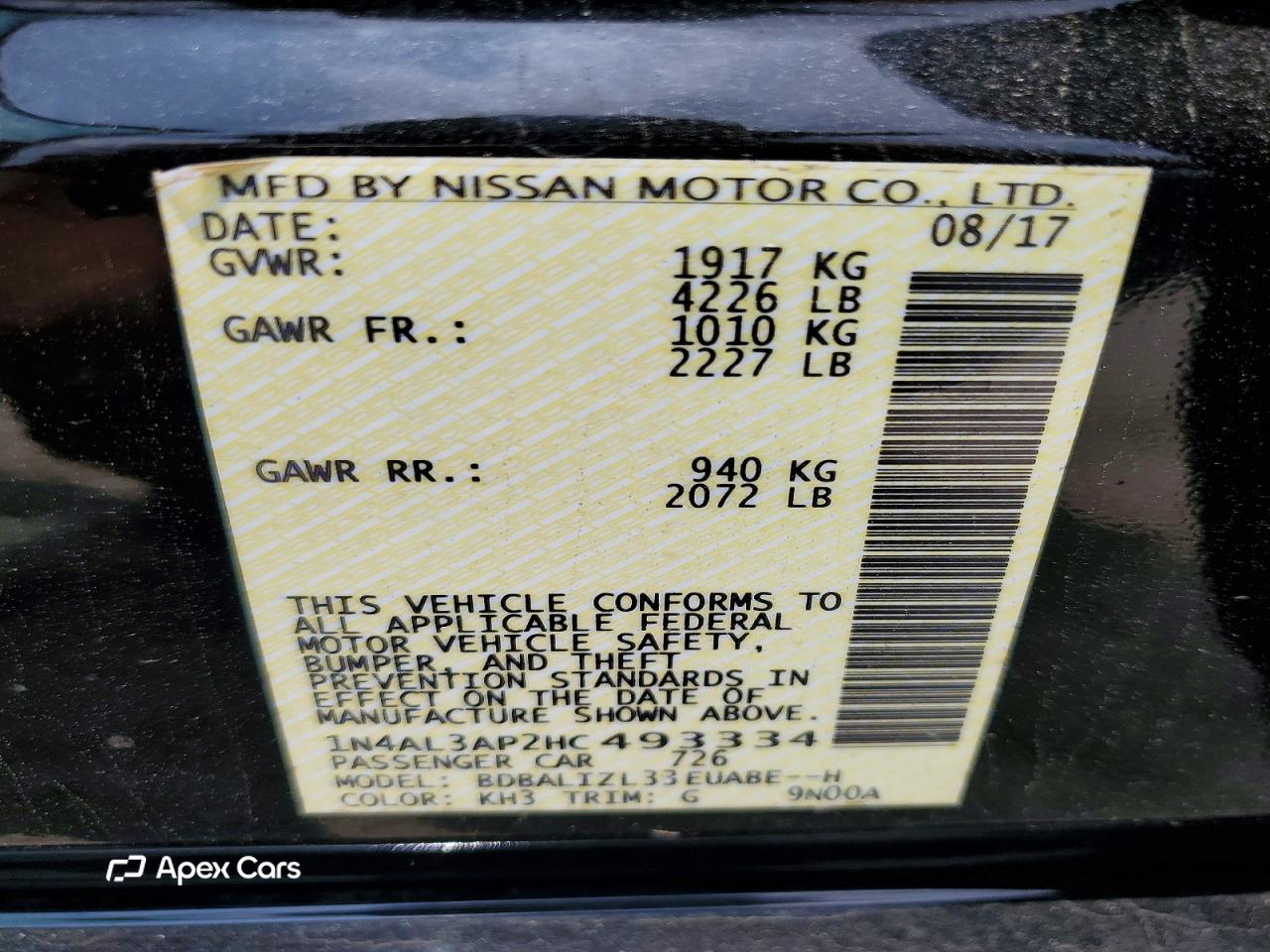 Nissan Altima 2017