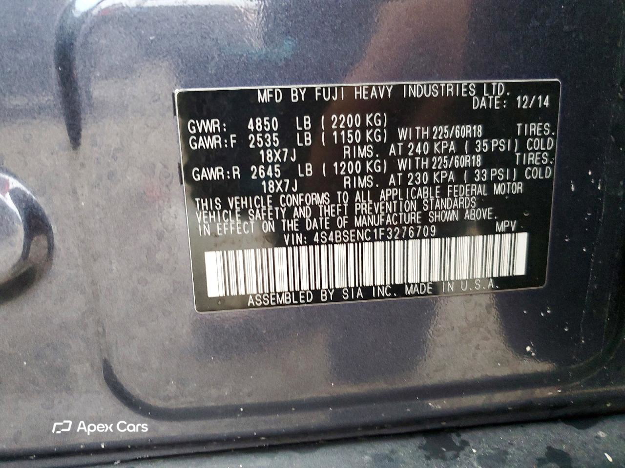 Subaru Outback 2015