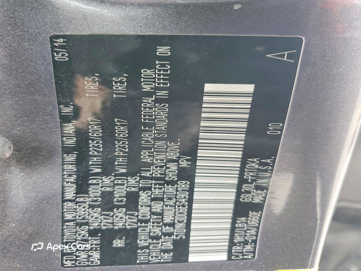 Toyota Sienna 2014