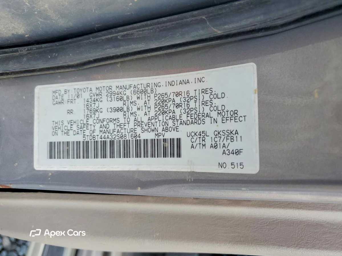 Toyota Sequoia 2002