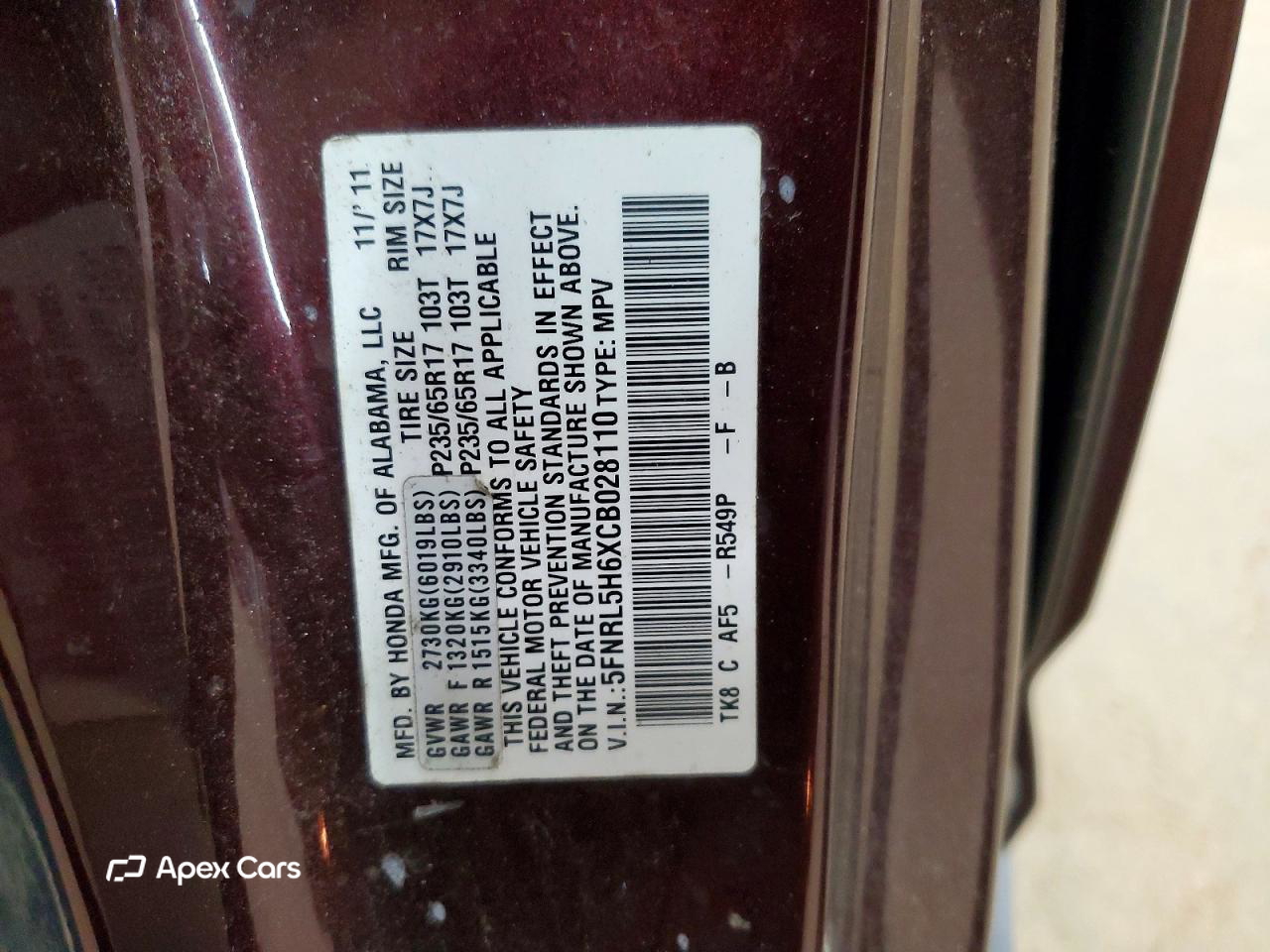Honda Odyssey 2012