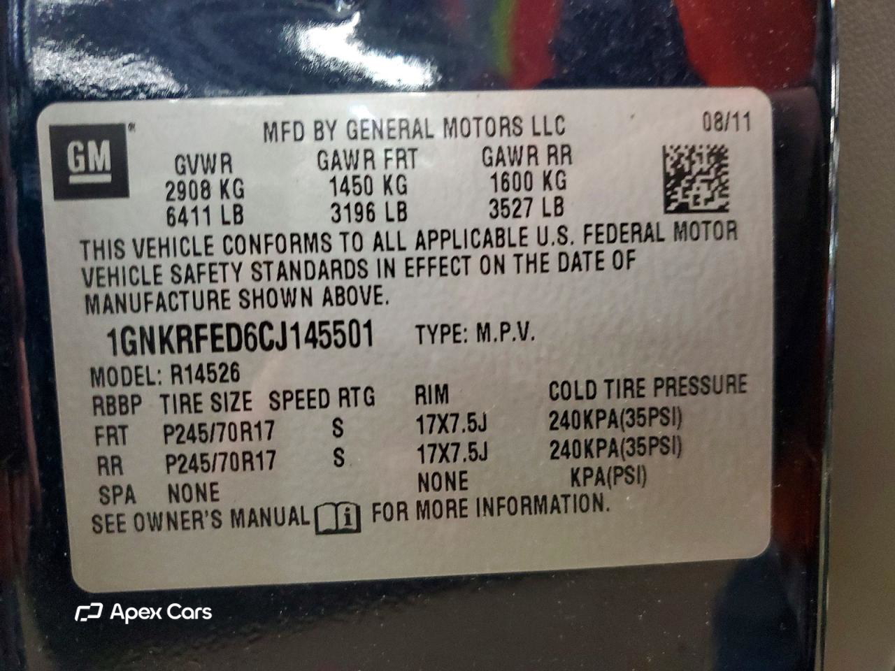 Chevrolet Traverse 2012