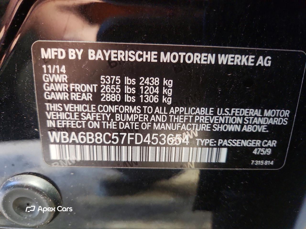 BMW Series 6 2015