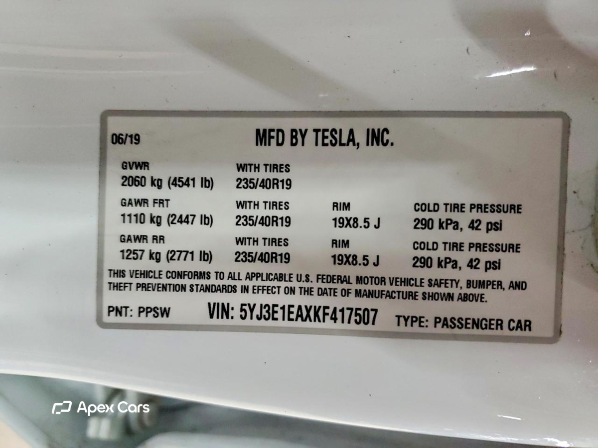 Tesla Model 3 2019