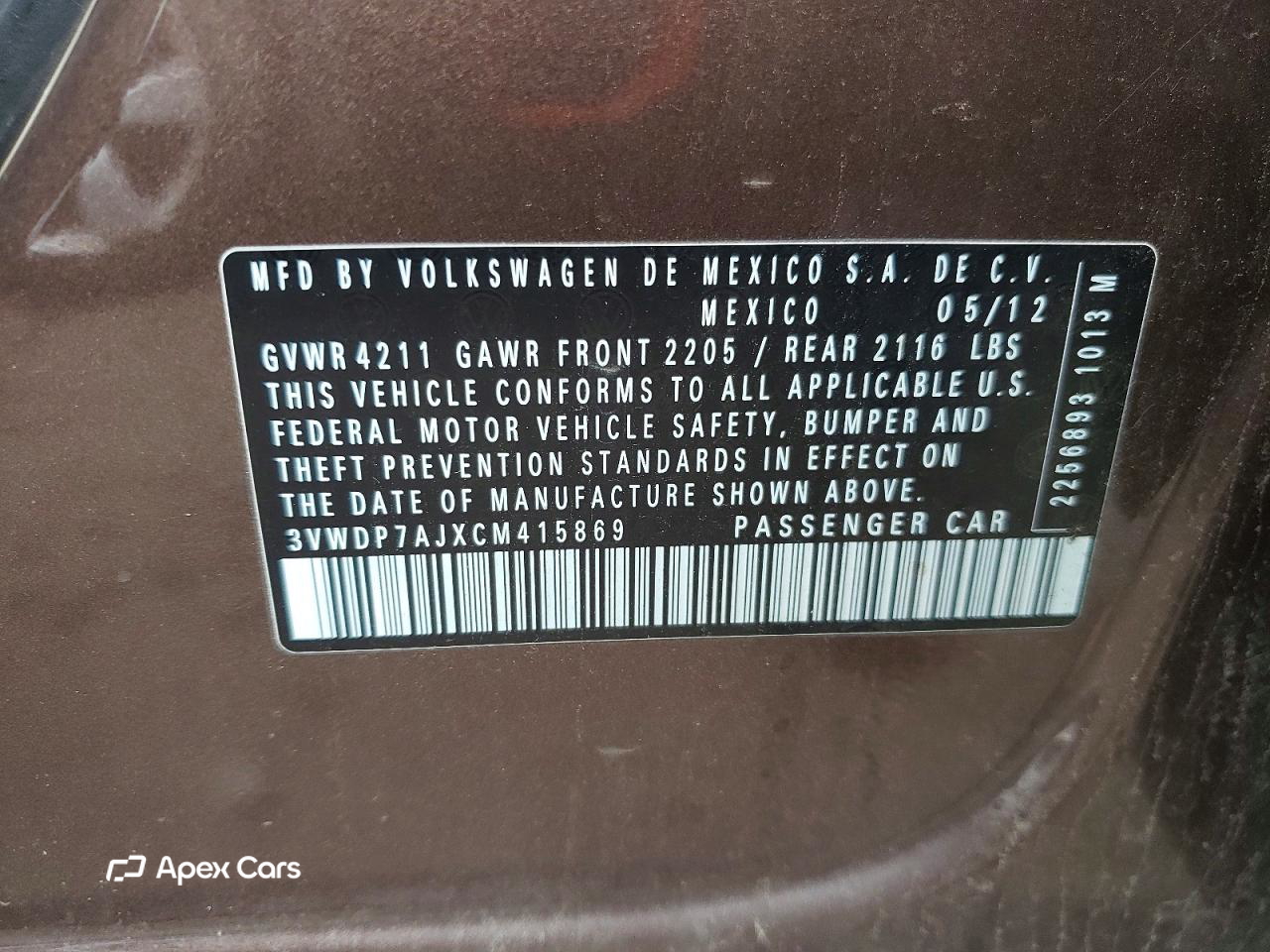 Volkswagen Jetta 2012