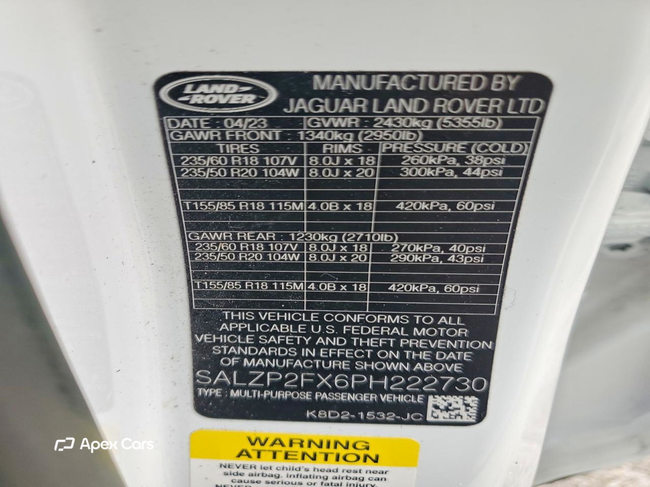 Land Rover Range Rover 2023