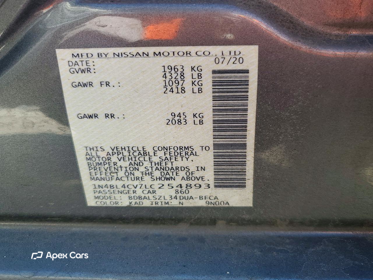 Nissan Altima 2020