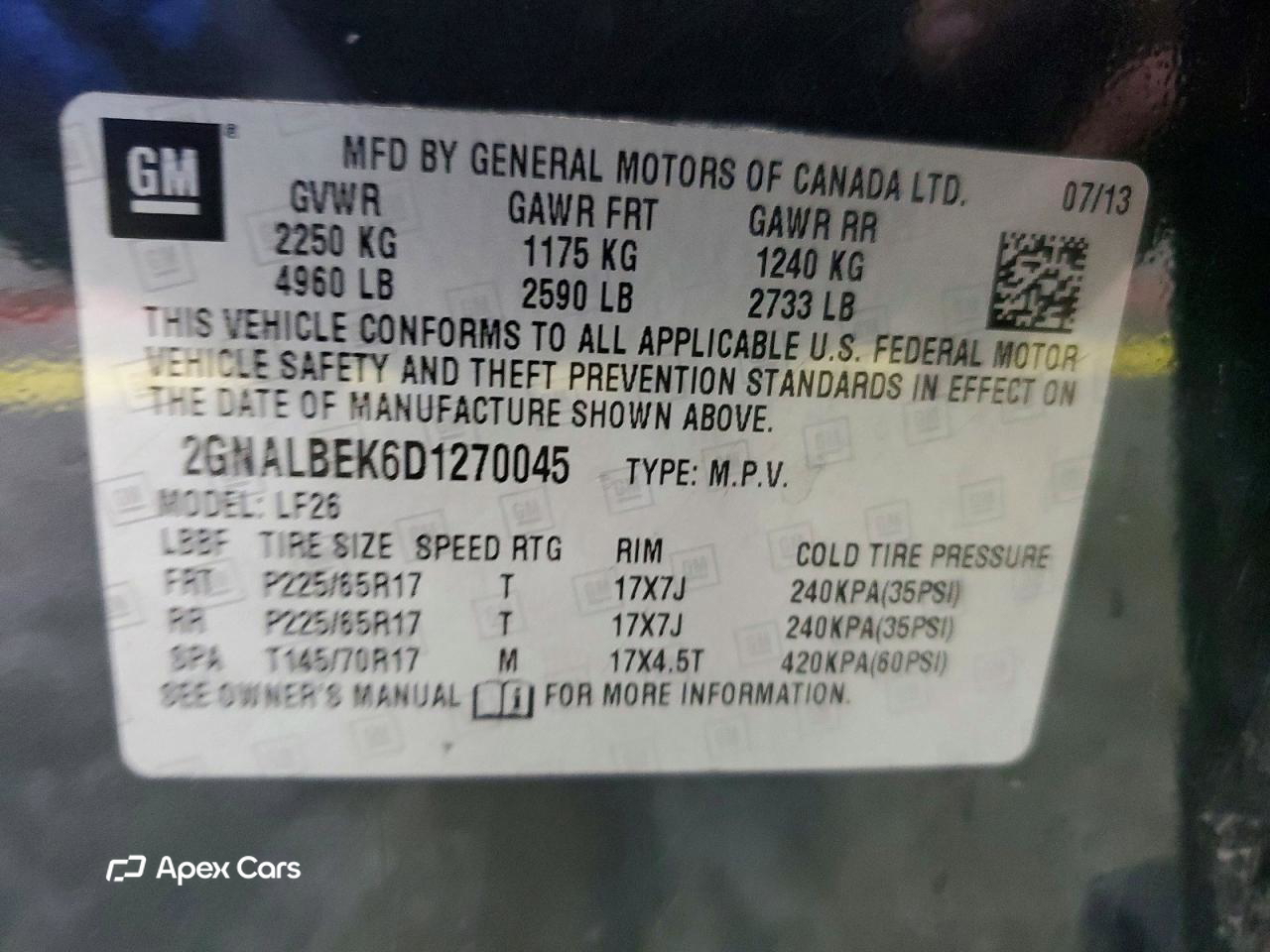 Chevrolet Equinox 2013