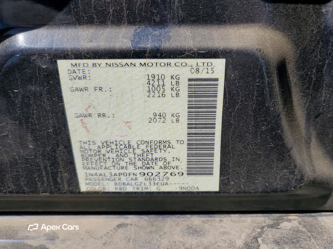 Nissan Altima 2015