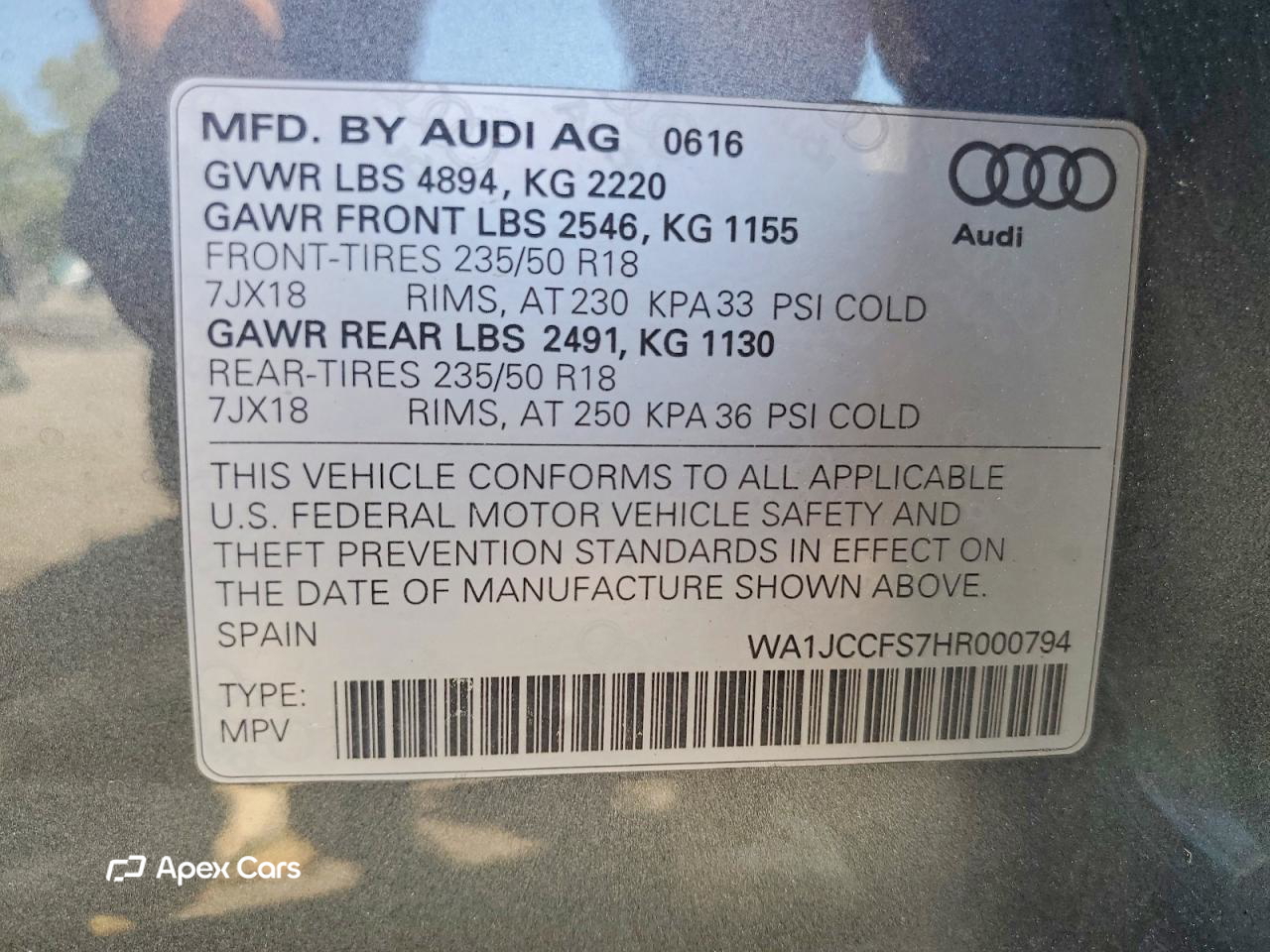 Audi Q3 2017