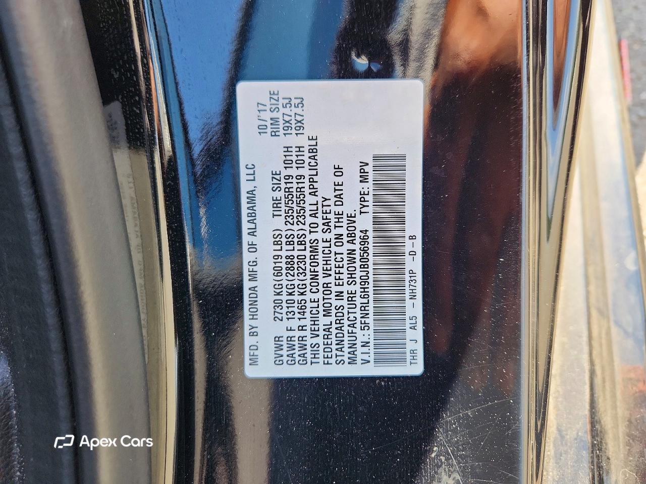 Honda Odyssey 2018