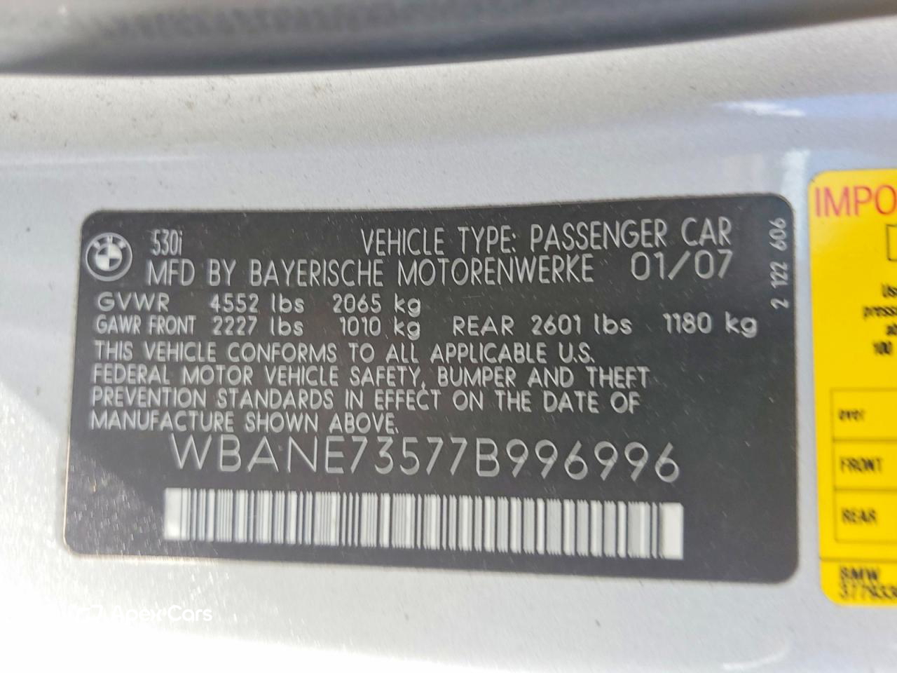 BMW Series 5 2007