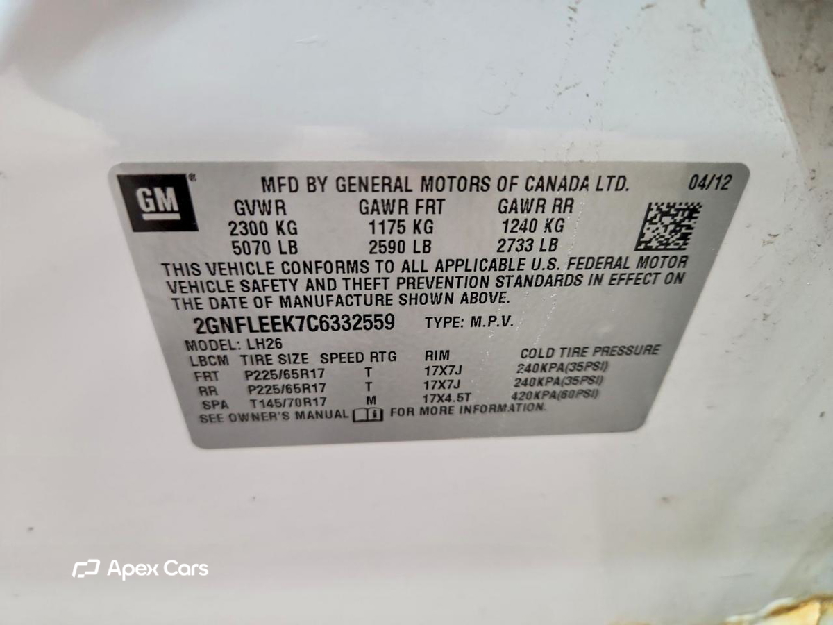Chevrolet Equinox 2012
