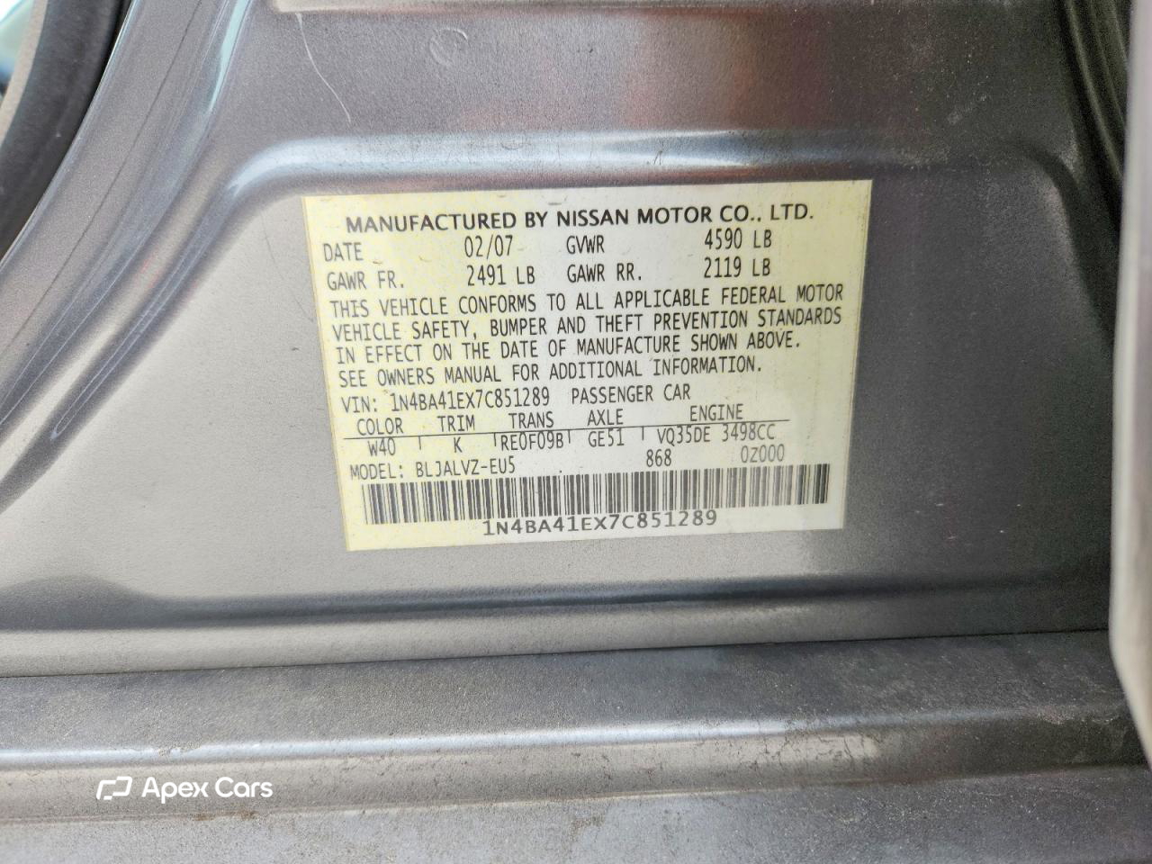 Nissan Maxima 2007