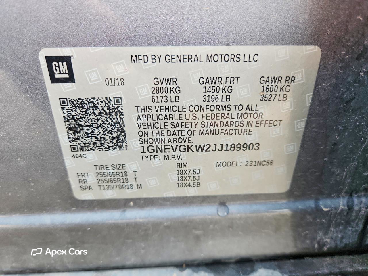 Chevrolet Traverse 2018