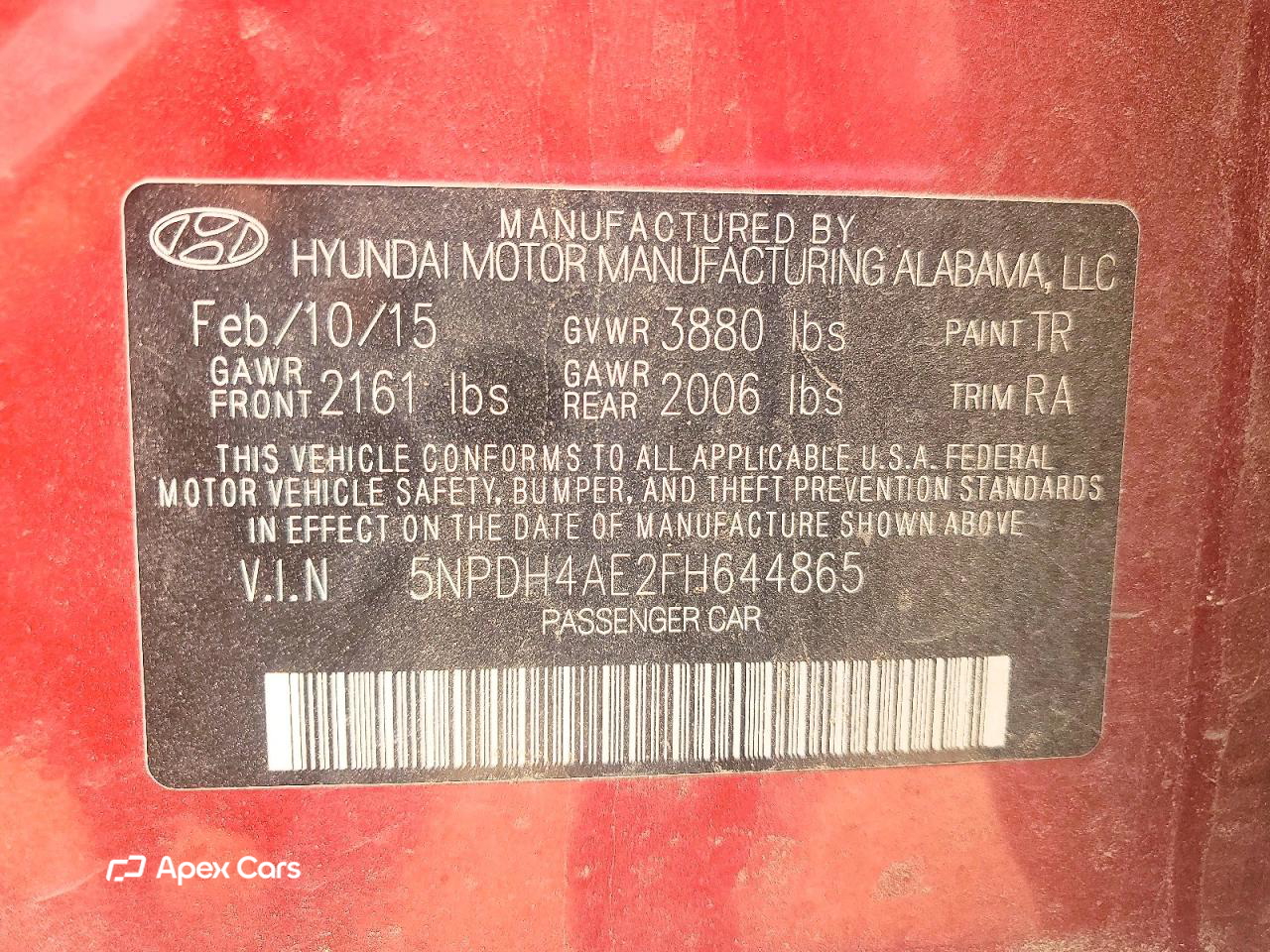 Hyundai Elantra 2015