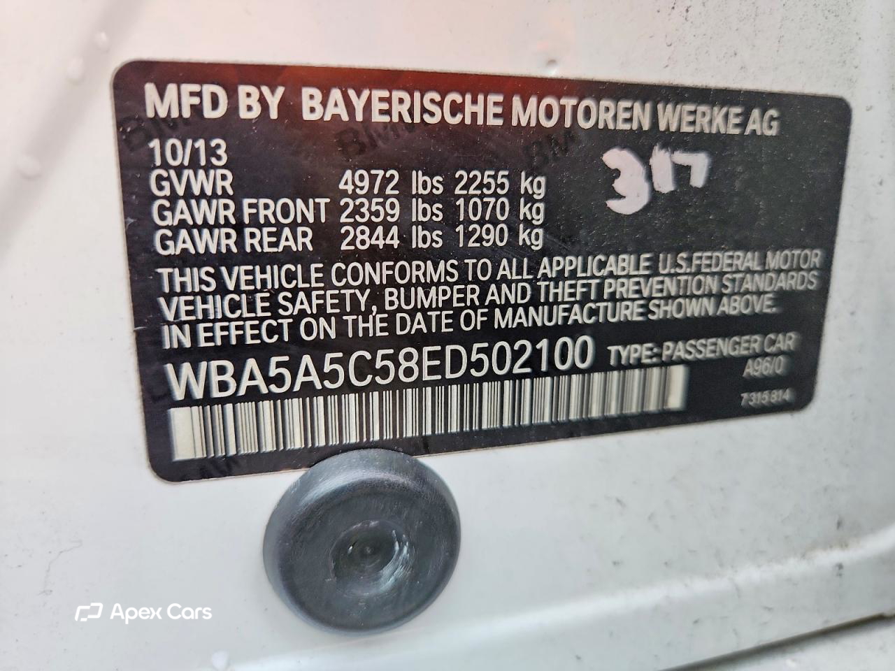 BMW Series 5 2014