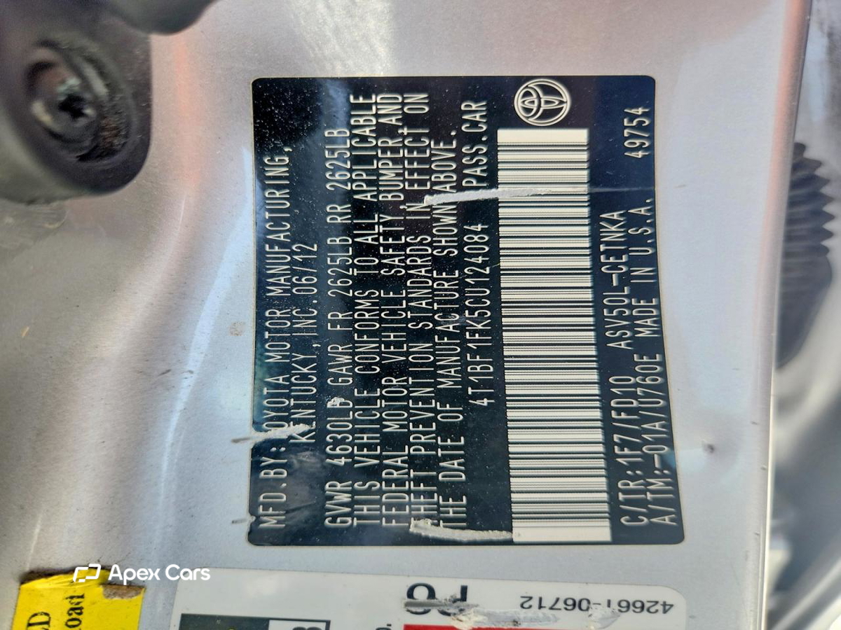 Toyota Camry 2012