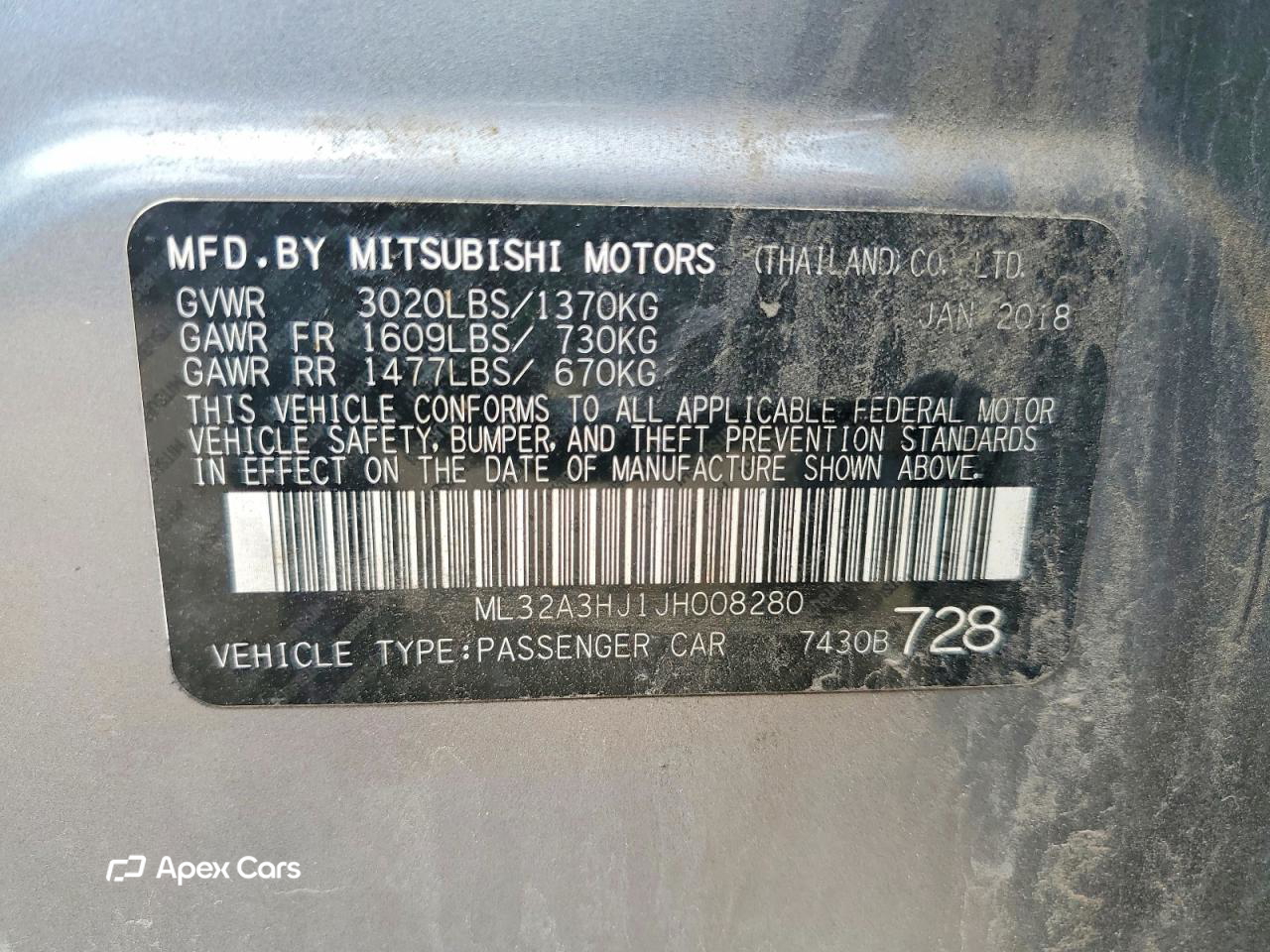 Mitsubishi Mirage 2018