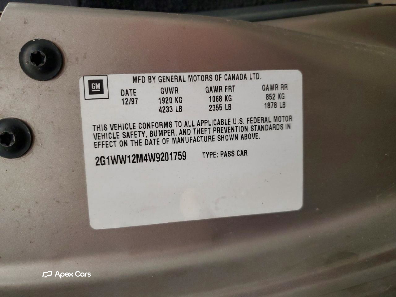 Chevrolet Monte Carlo 1998