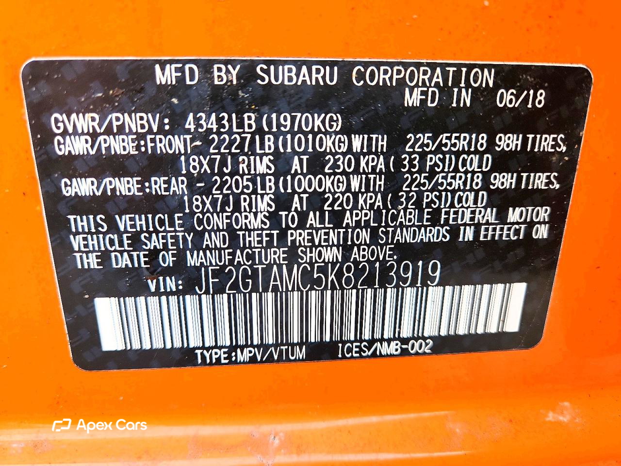 Subaru XV 2019