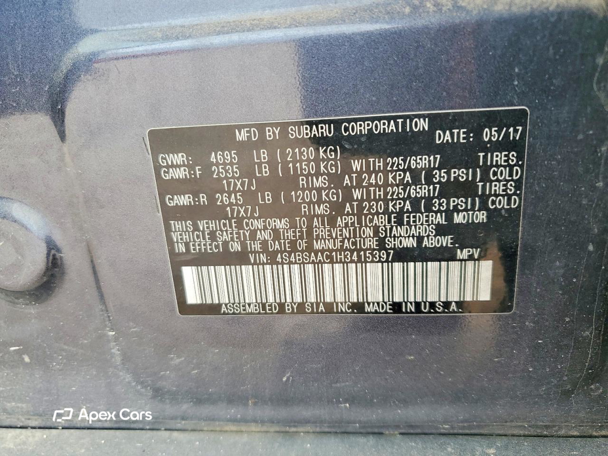 Subaru Outback 2017