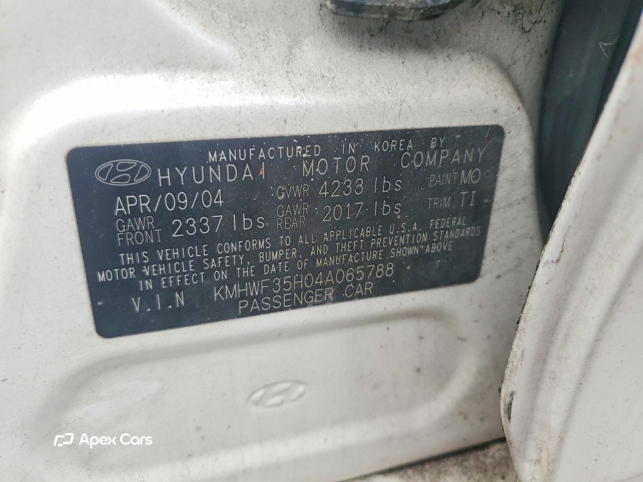 Hyundai Sonata 2004