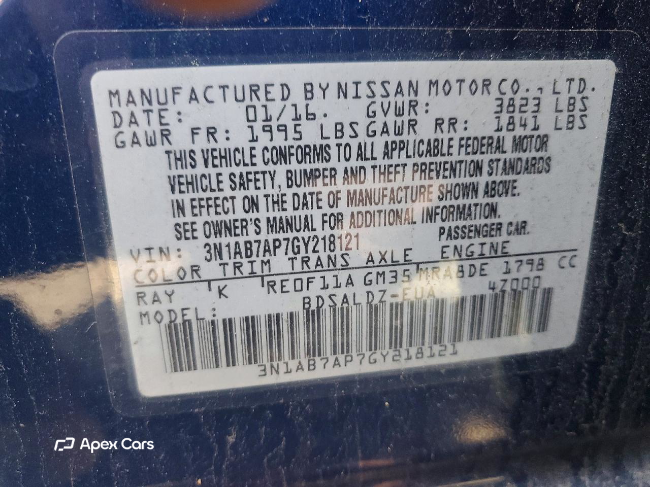 Nissan Sentra 2016