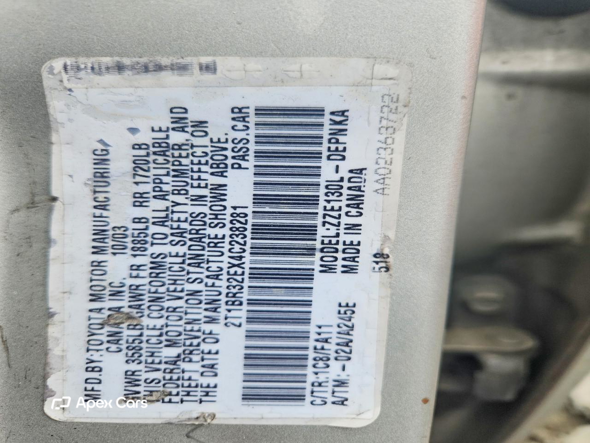 Toyota Corolla 2004