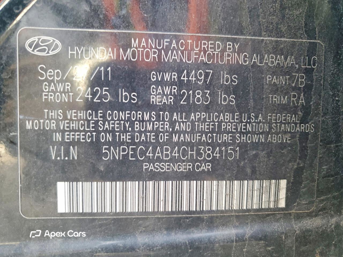 Hyundai Sonata 2012