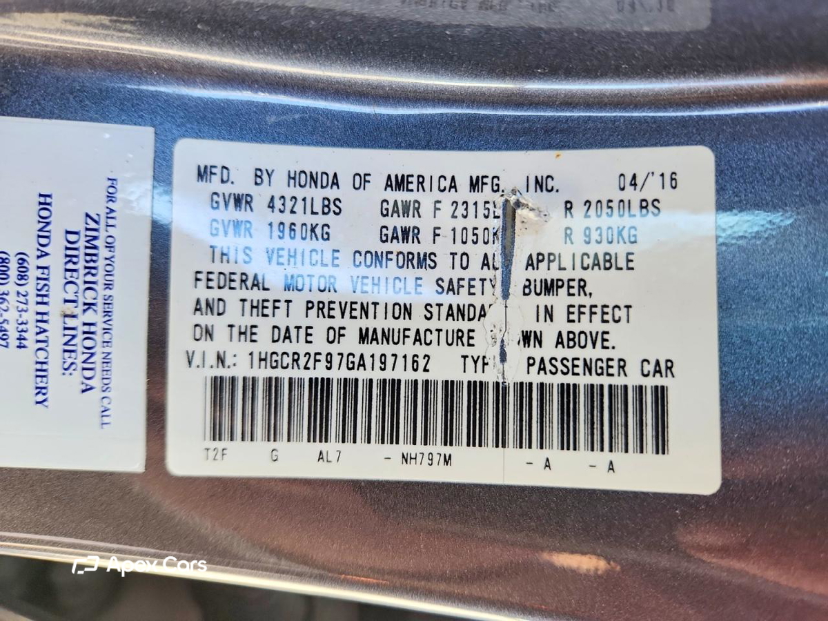 Honda Accord 2016