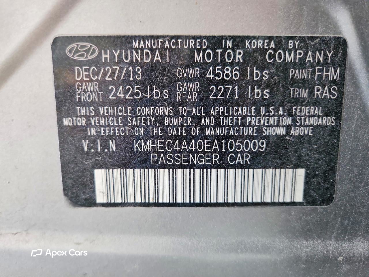 Hyundai Sonata 2014