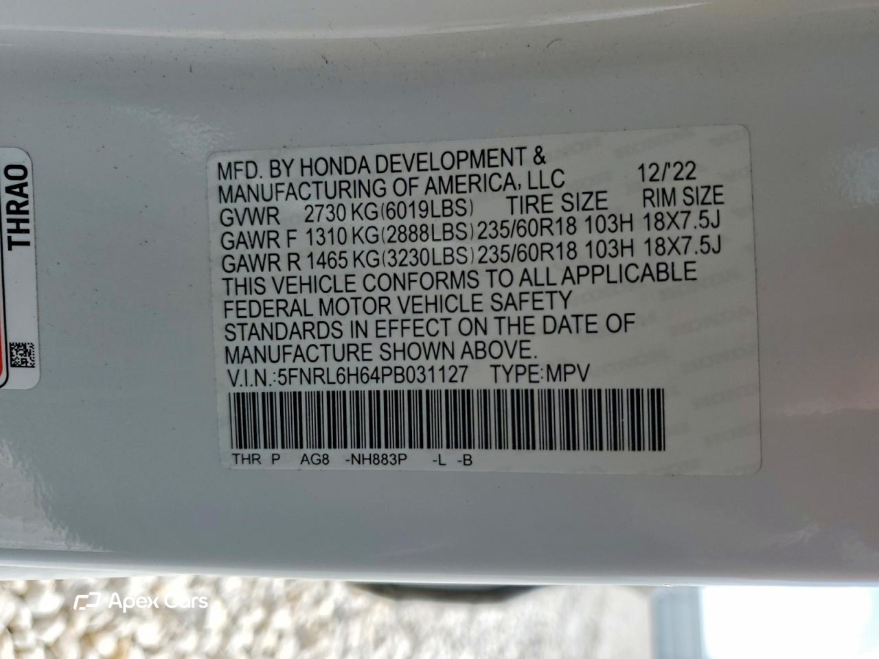 Honda Odyssey 2023