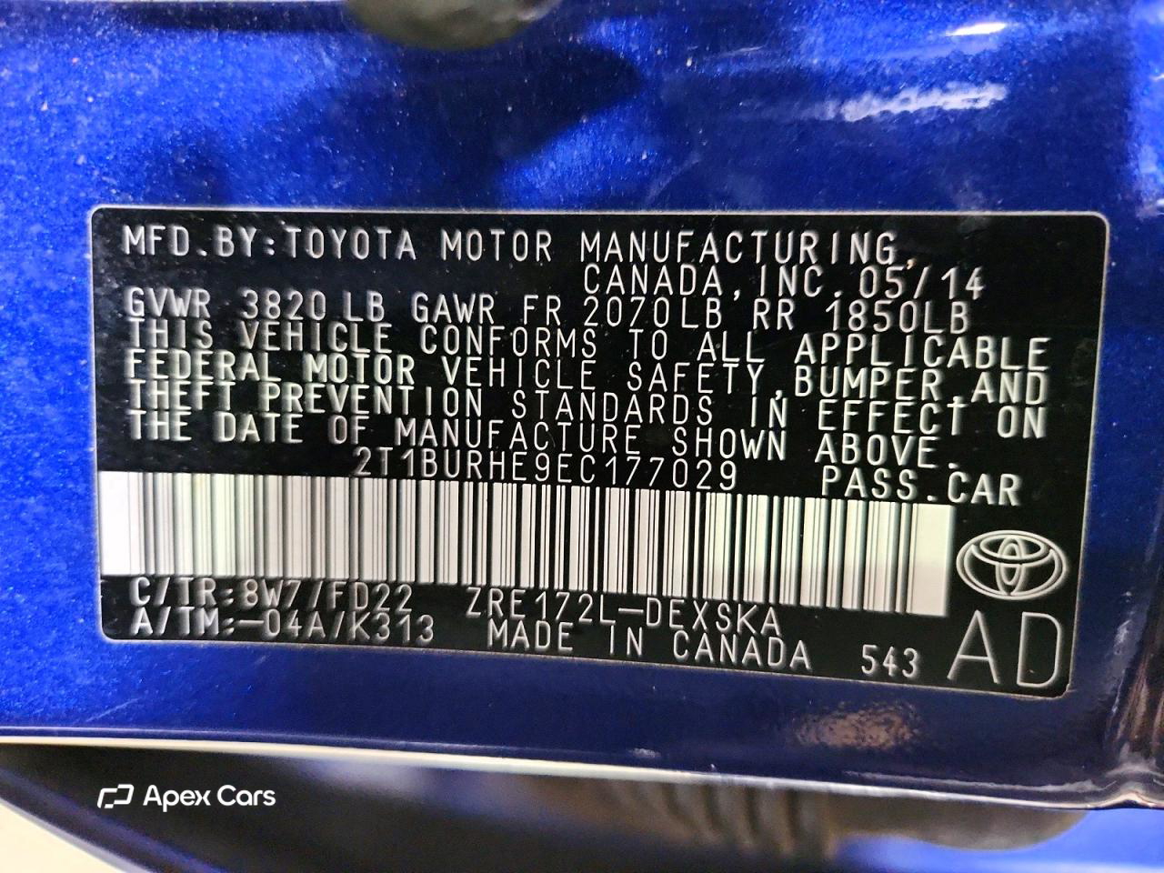 Toyota Corolla 2014