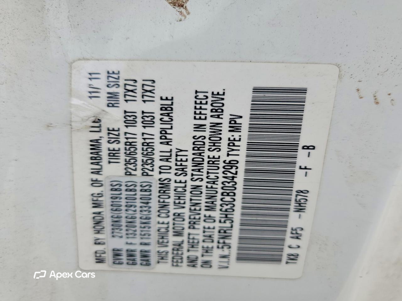 Honda Odyssey 2012