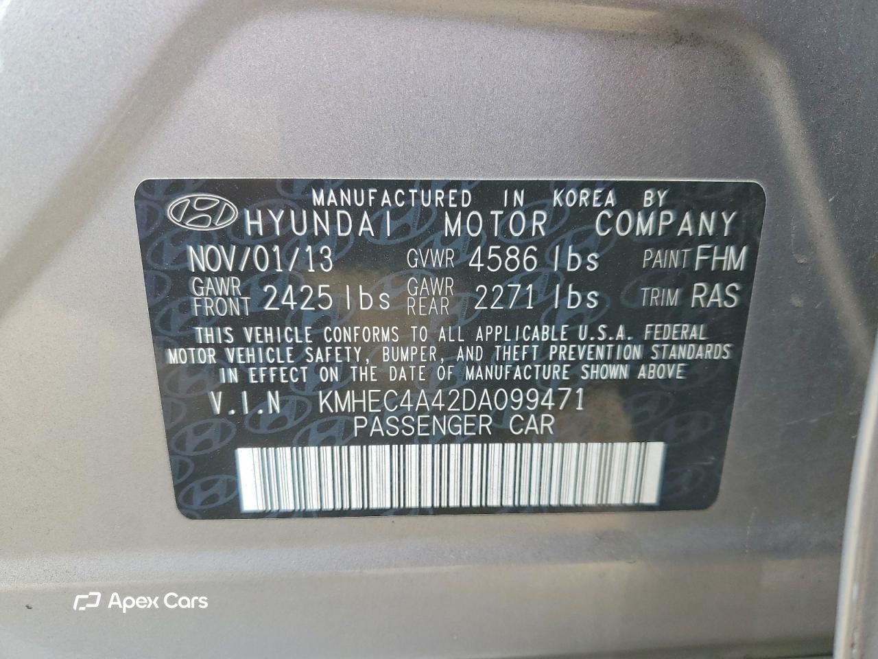 Hyundai Sonata 2013