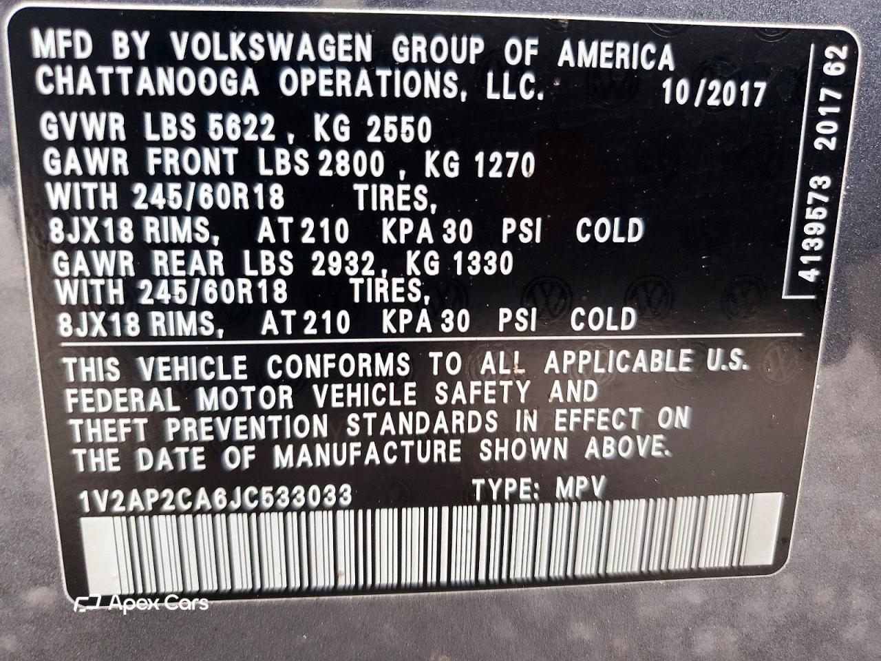 Volkswagen Atlas 2018