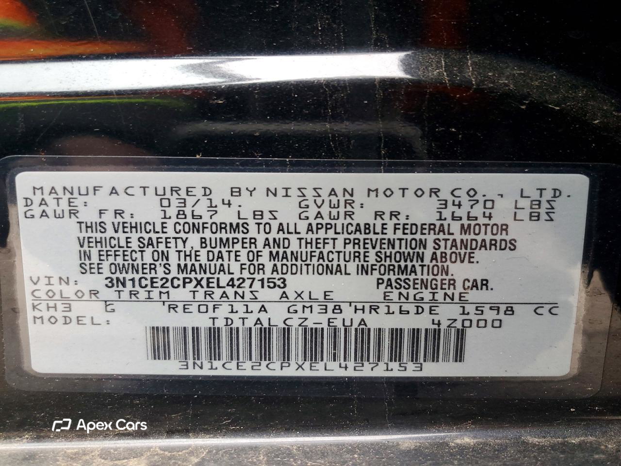 Nissan Versa 2014