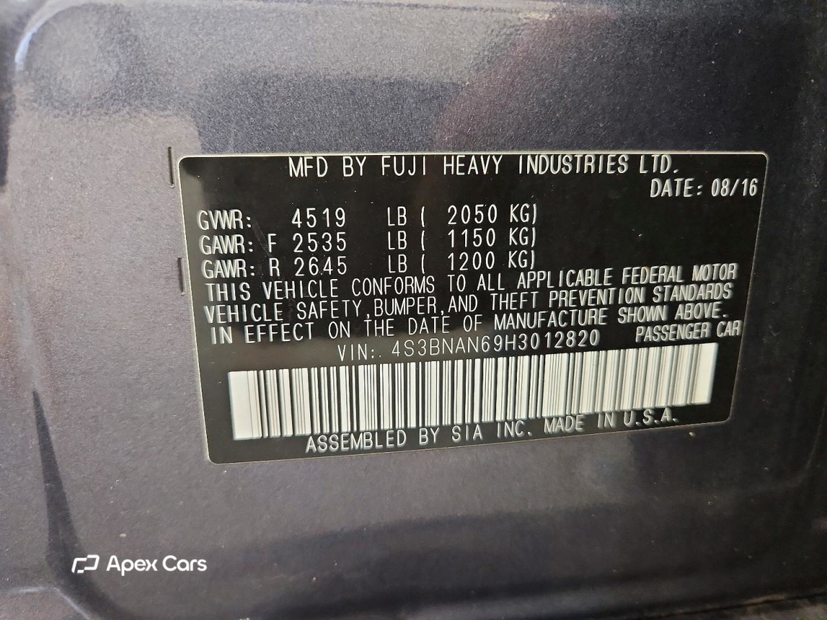 Subaru Legacy 2017