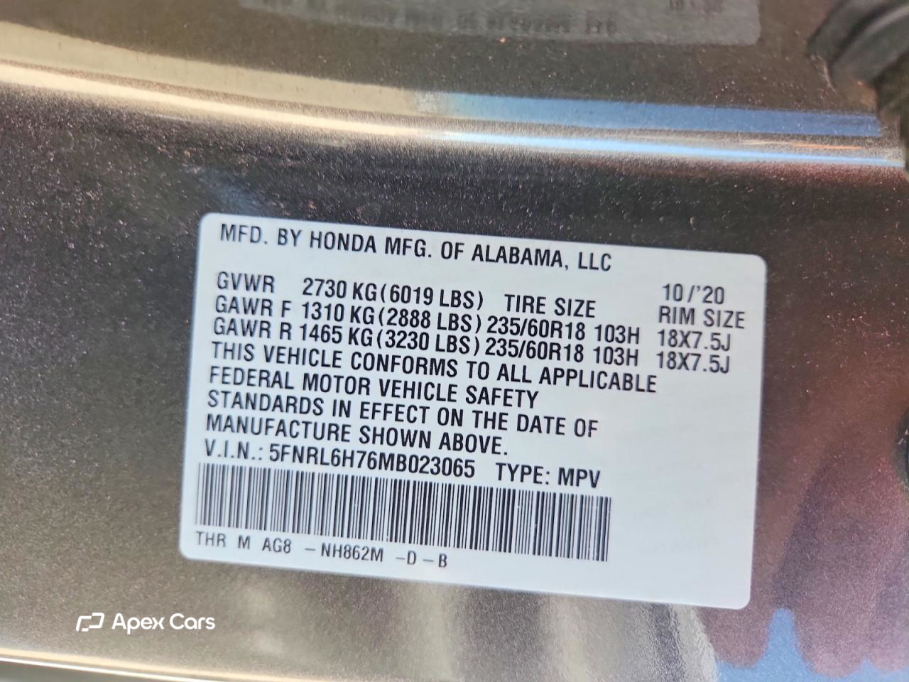 Honda Odyssey 2021